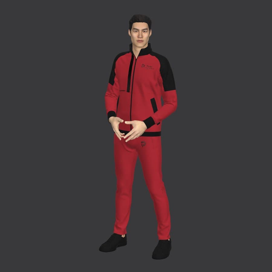 Client jogger garment render