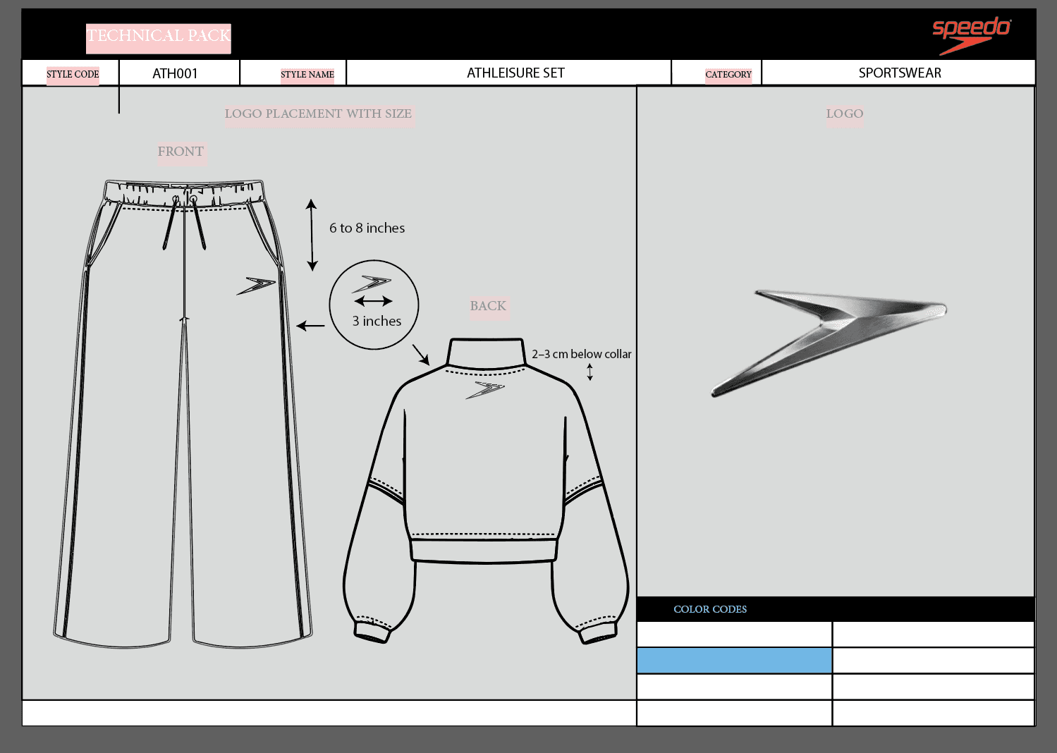 Technical trouser construction sheet created by Veragya
