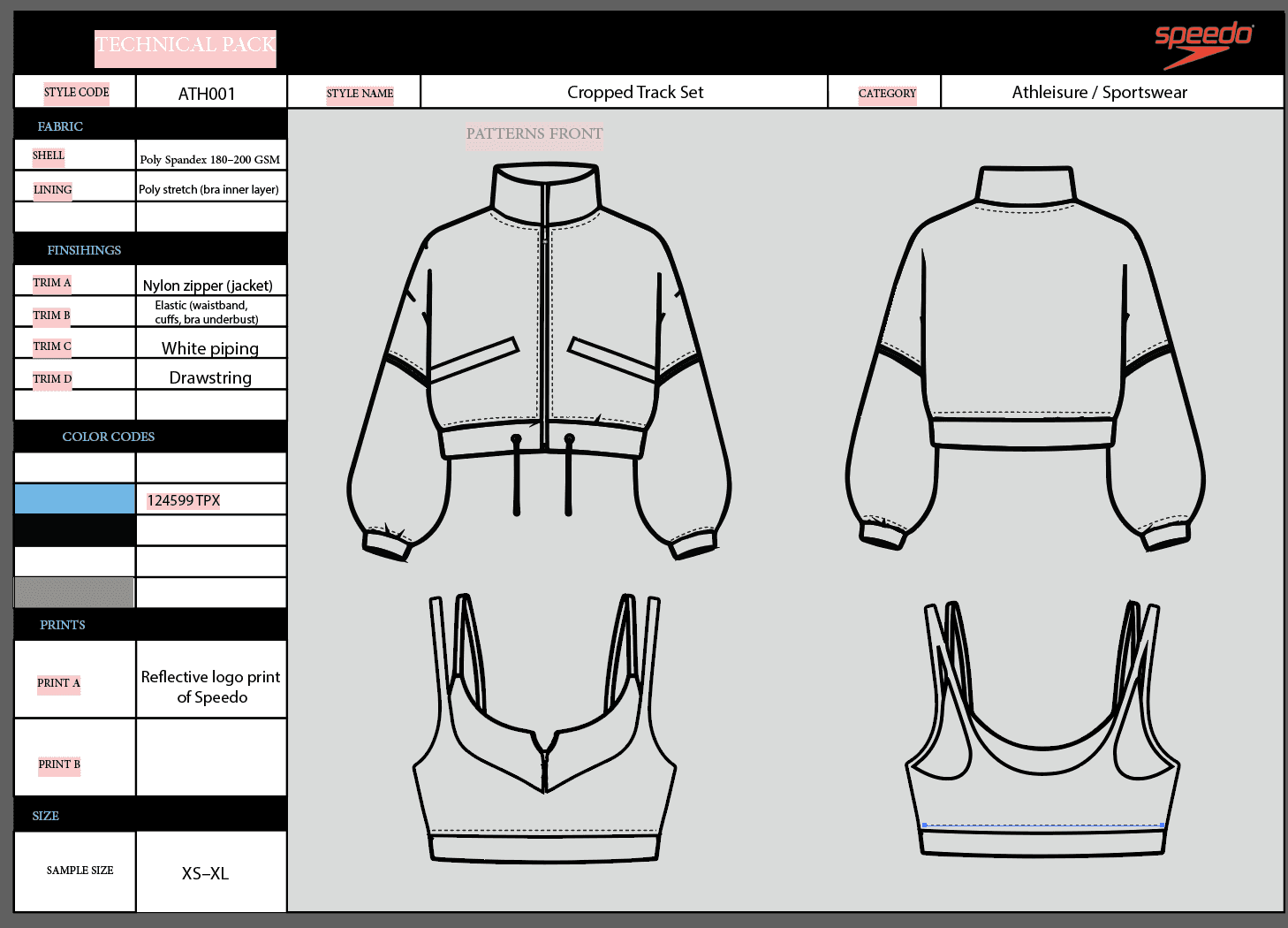 Garment tech pack created by Veragya