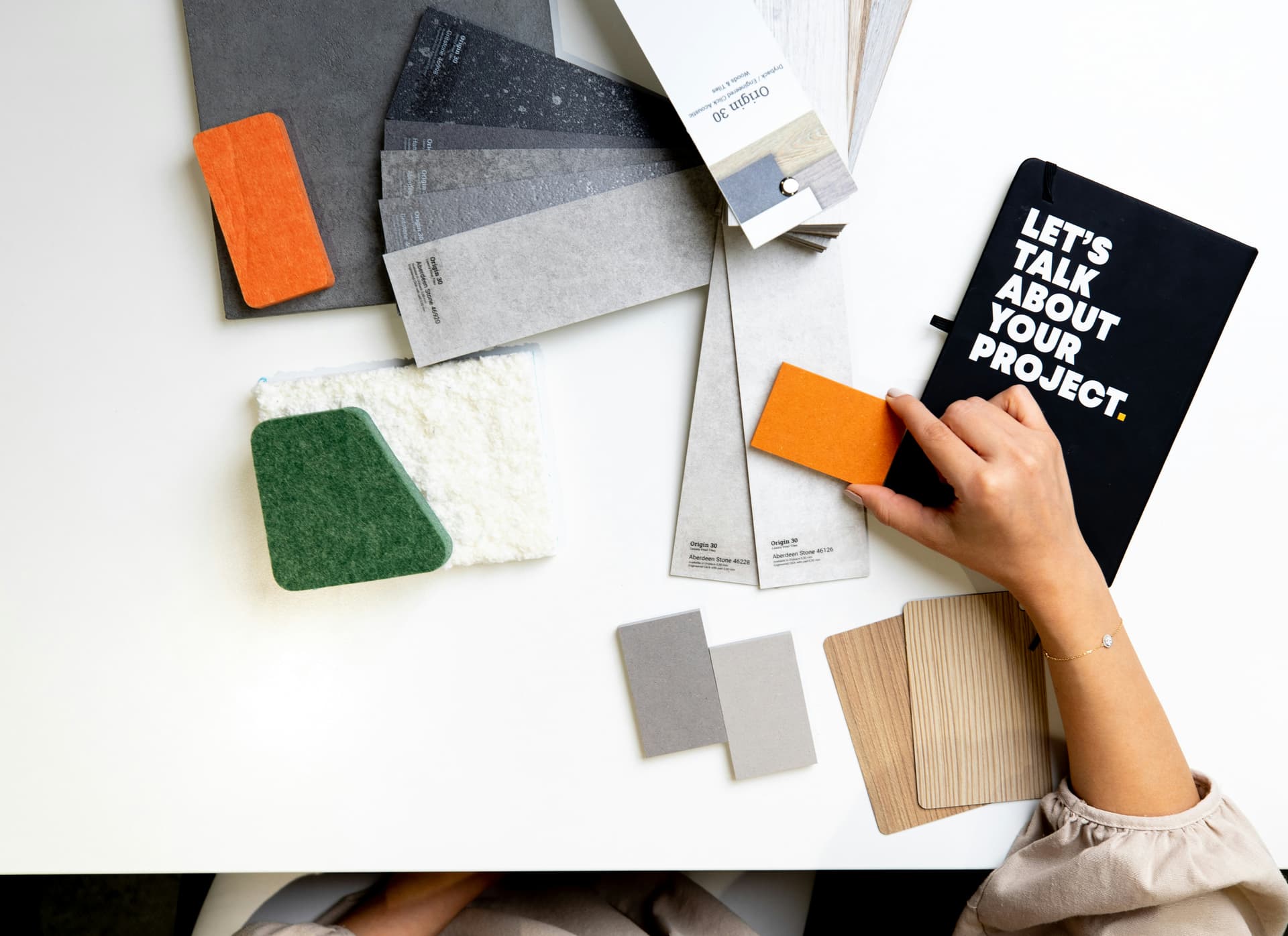 Fashion concept and textile research board